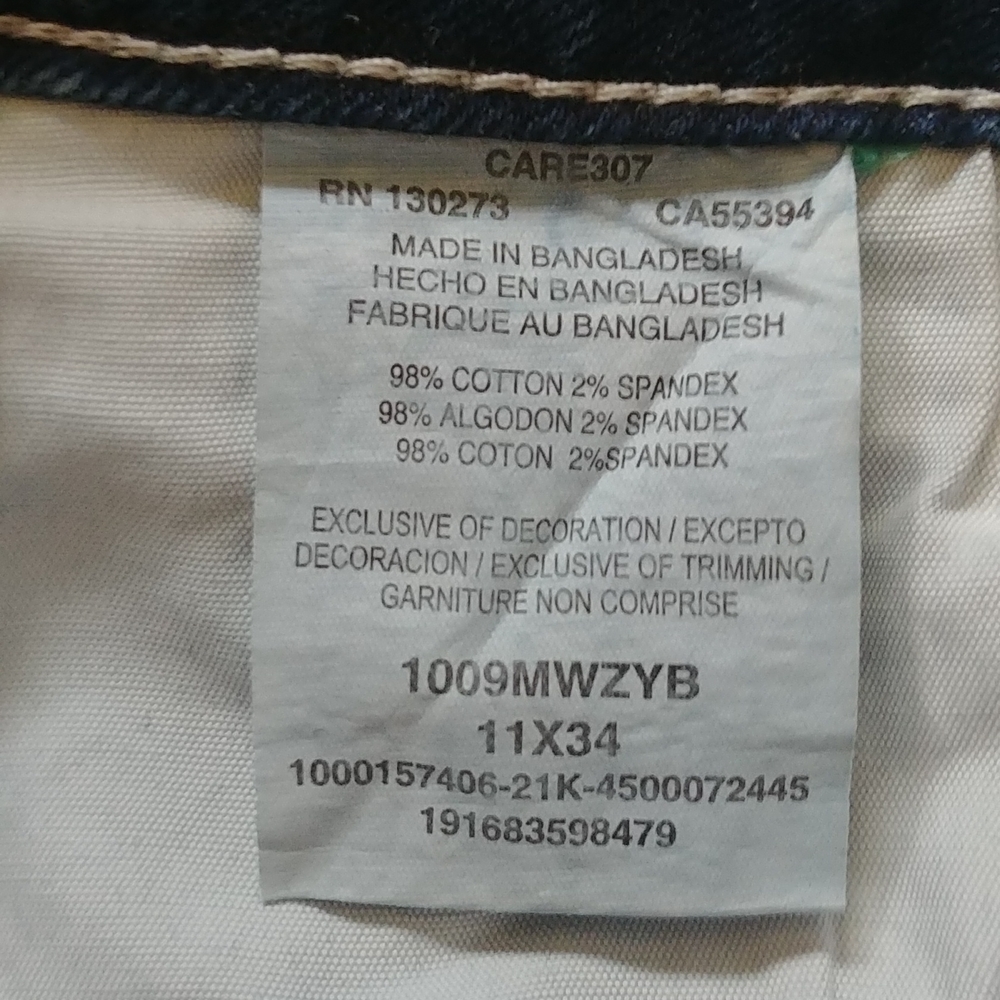 RARE Wrangler Premium Patch Retro Mae Jeans 👖Size 11 x 34 - Picture 9 of 10